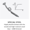 Rothoblaas Structural Countersunk Wood Screws HBS ( New ) - Image 3