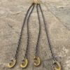 11.2 T Clevis C Hook - Leg Chain Sling With Shortening Hooks ( Used )