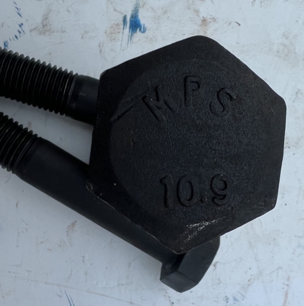 M30 x 190mm Hex Bolts Grade 10.9 Self Colour - 100Black ( New ) - Image 2