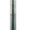 Corner Post 60 x 60mm With Base Plate For 1.8m High Chain Link Fence, Green ( New ) - Image 2