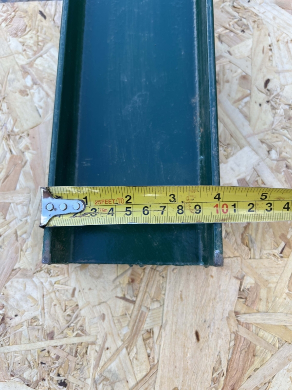 Cast Iron Dig-In Post For 2.1m High Palisade Fence, Green ( New ) - Image 4