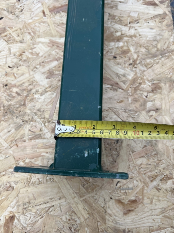 Corner Post 60 x 60mm With Base Plate For 1.8m High Chain Link Fence, Green ( New ) - Image 5