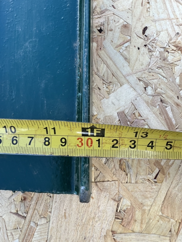 Cast Iron Dig-In Post For 2.1m High Palisade Fence, Green ( New ) - Image 5