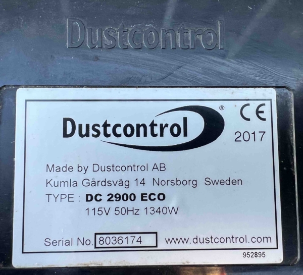 Dustcontrol DC 2900 Eco Mobile Industrial 1 Vacuum/Extractor 110V (New 2017) - Image 6