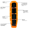 SPENCER ST04000A Rescue Basket Stretcher Orange (New) - Image 8