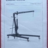 SGS 2 Tonne Professional Folding Hydraulic Engine Crane (Used, like new) - Image 5